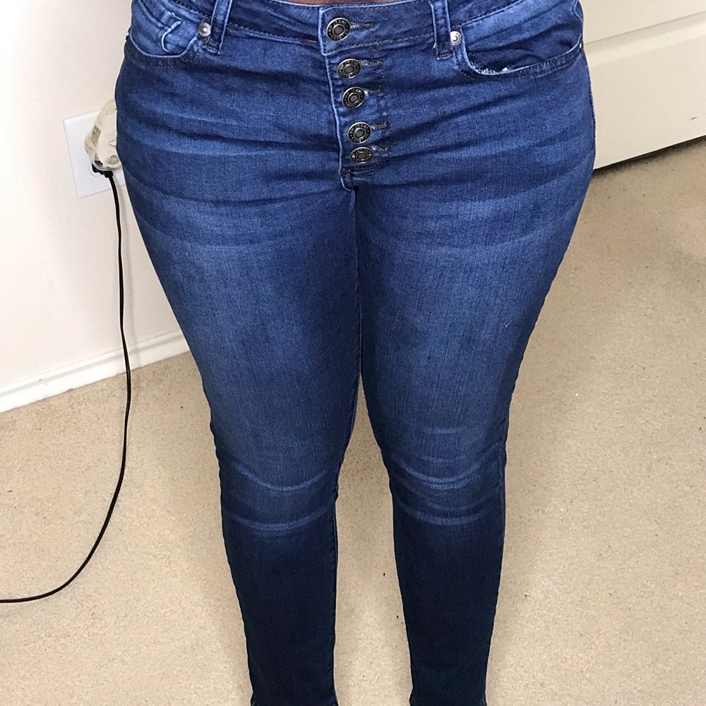 High waist skinny jeans